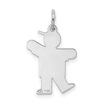 Load image into Gallery viewer, 14K White Gold Kid Charm Pendant
