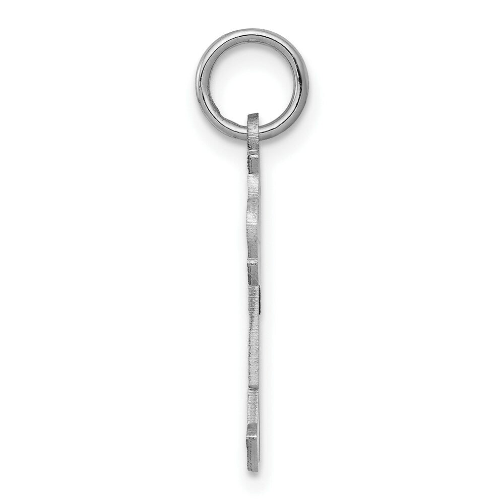 14K White Gold Kid Charm Pendant