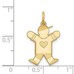 Load image into Gallery viewer, 14K Yellow Gold Kid Charm Pendant
