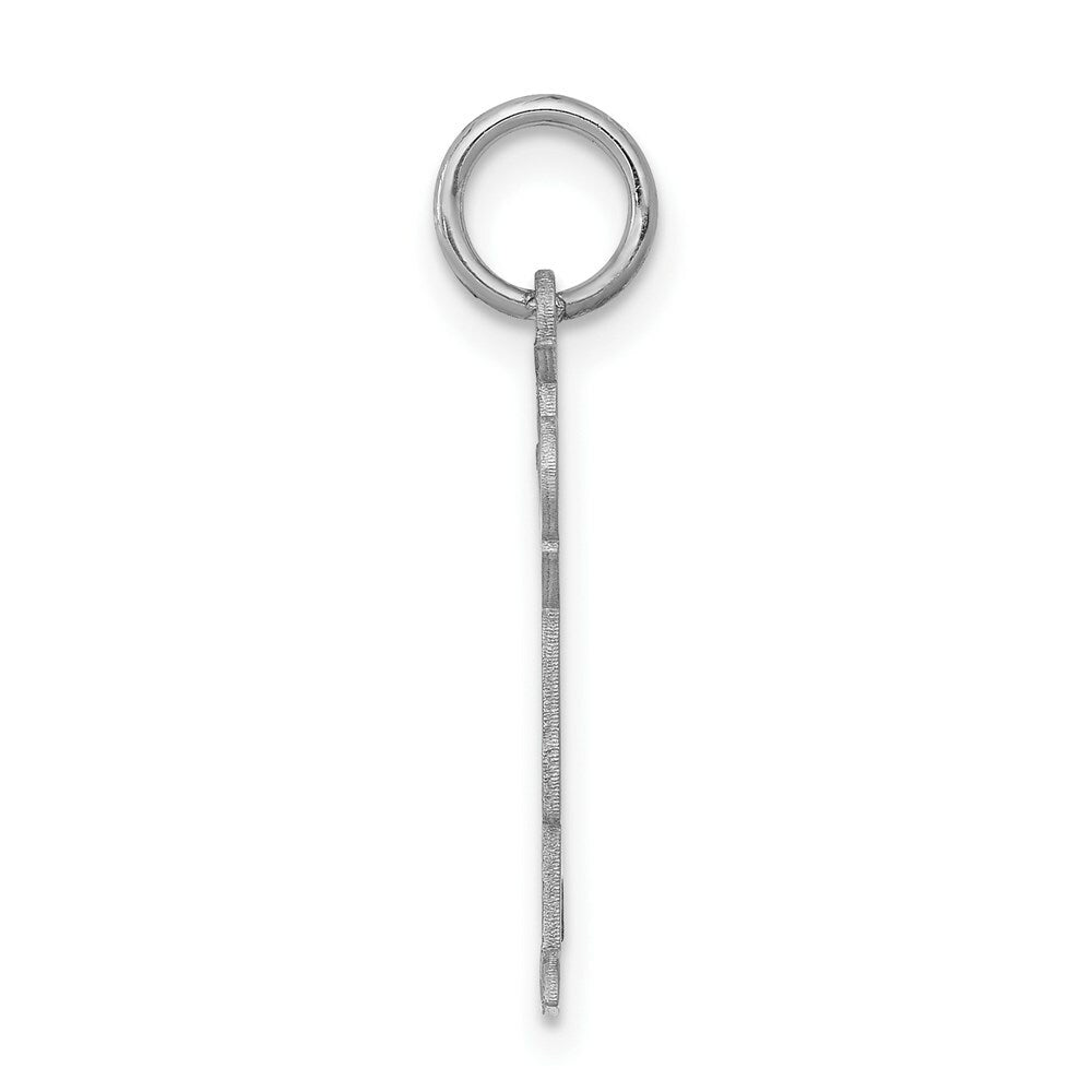 14K White Gold Kid Charm Pendant
