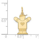 Load image into Gallery viewer, 14K Yellow Gold Kid Charm Pendant
