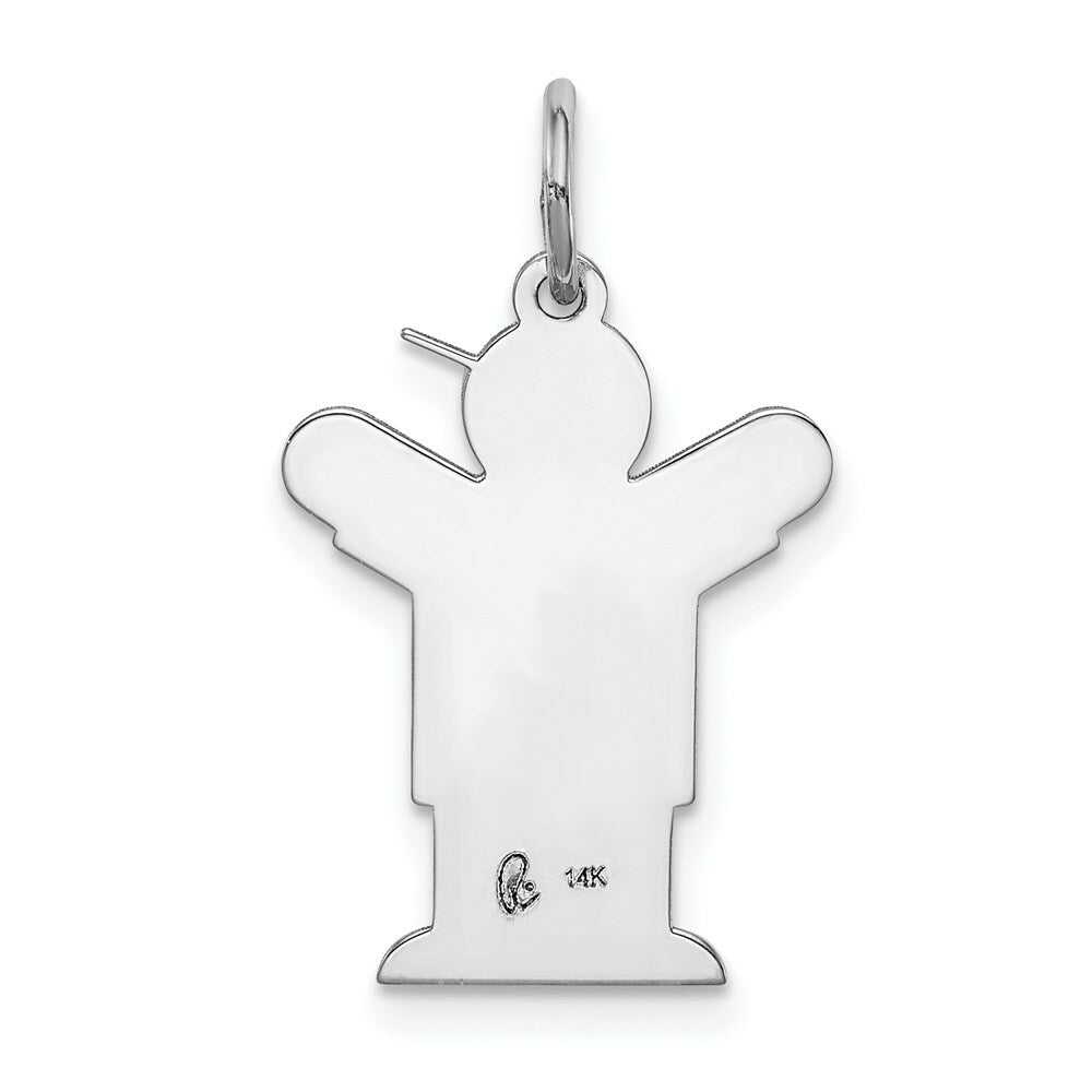 14K Yellow Gold Kid Charm Pendant