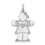 Load image into Gallery viewer, 14K White Gold Kid Charm Pendant
