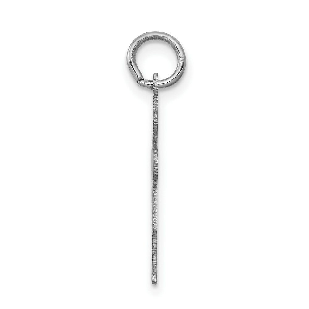 14K White Gold Kid Charm Pendant