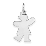 Load image into Gallery viewer, 14K White Gold Kid Charm Pendant
