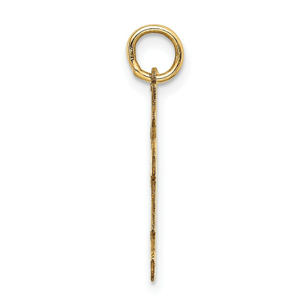14K Yellow Gold Kid Charm Pendant