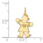 Load image into Gallery viewer, 14K Yellow Gold Kid Charm Pendant
