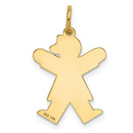Load image into Gallery viewer, 14K Yellow Gold Kid Charm Pendant
