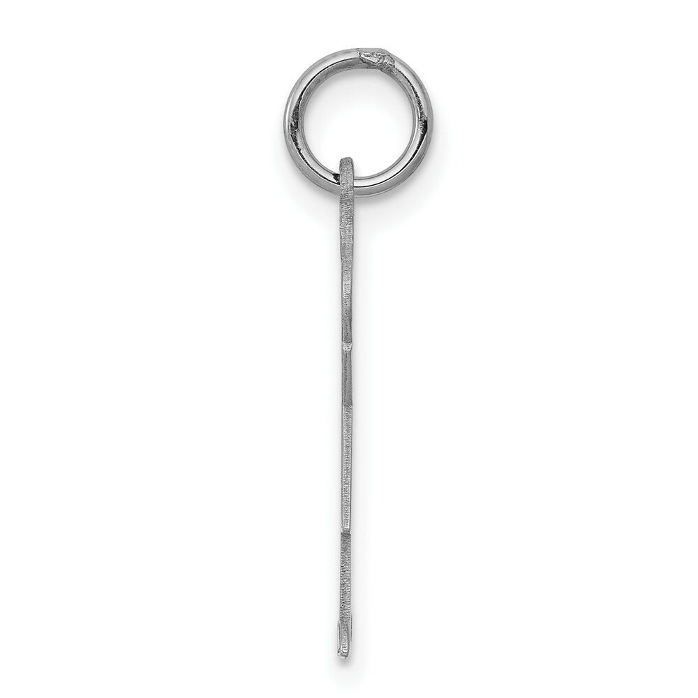 14K White Gold Kid Charm Pendant