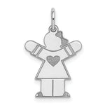 Load image into Gallery viewer, 14K White Gold Kid Charm Pendant
