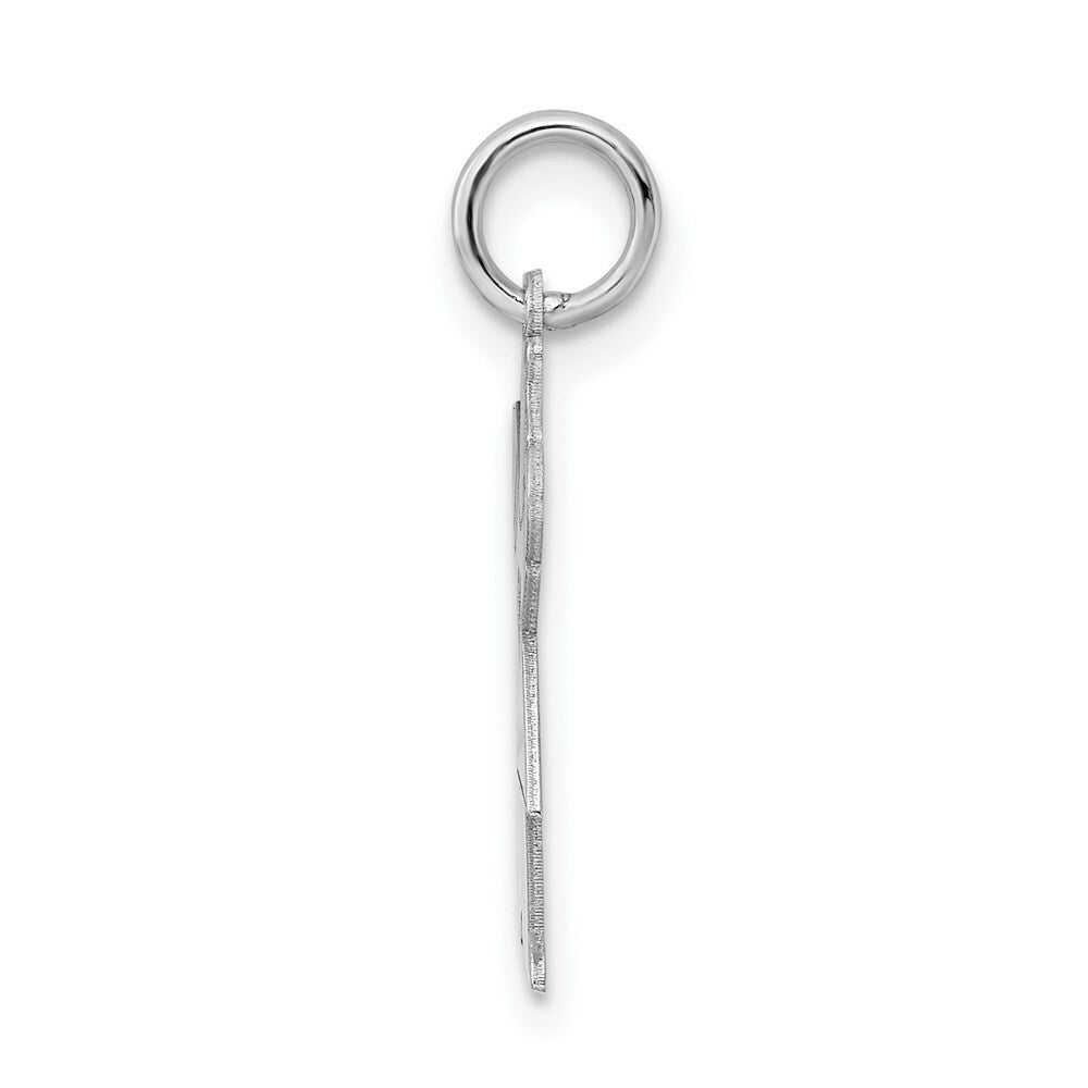 Sterling Silver Kid Charm Pendant Girl with Heart