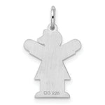 Load image into Gallery viewer, Sterling Silver Kid Charm Pendant Girl with Heart
