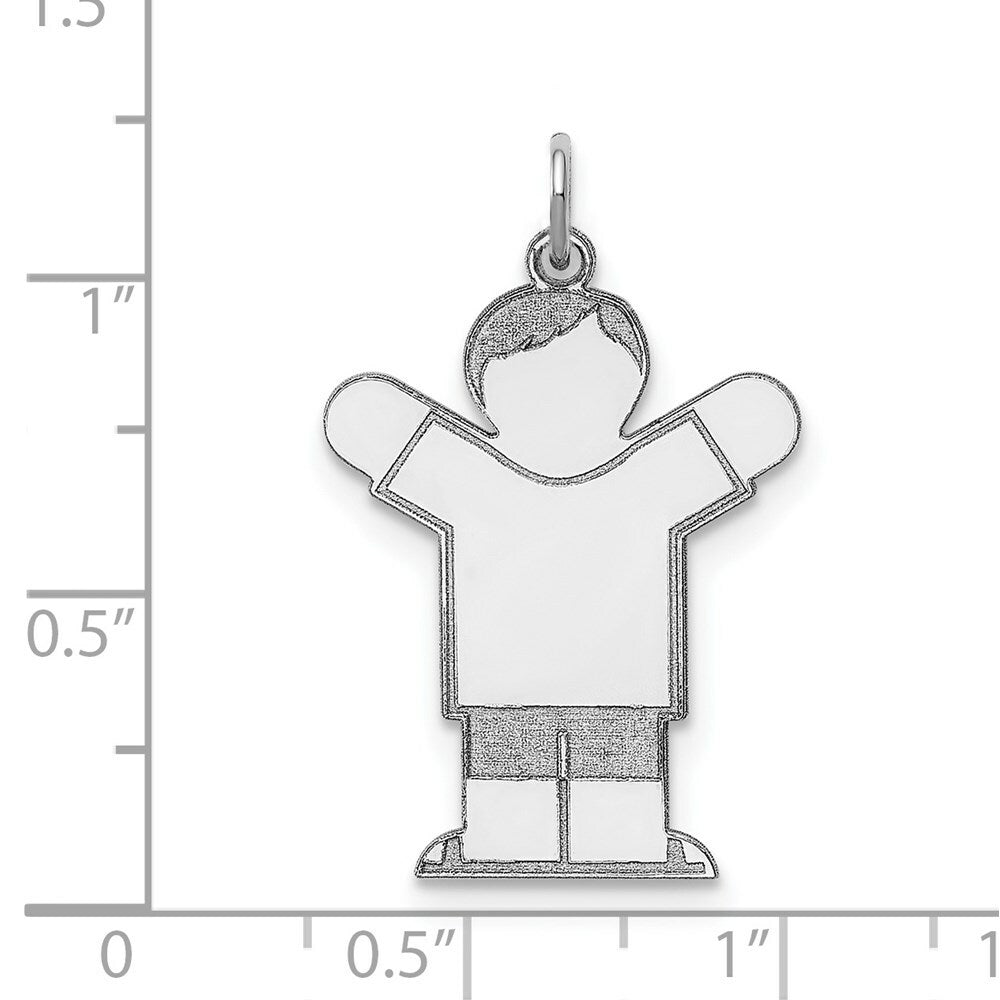 Sterling Silver Kid Charm Pendant