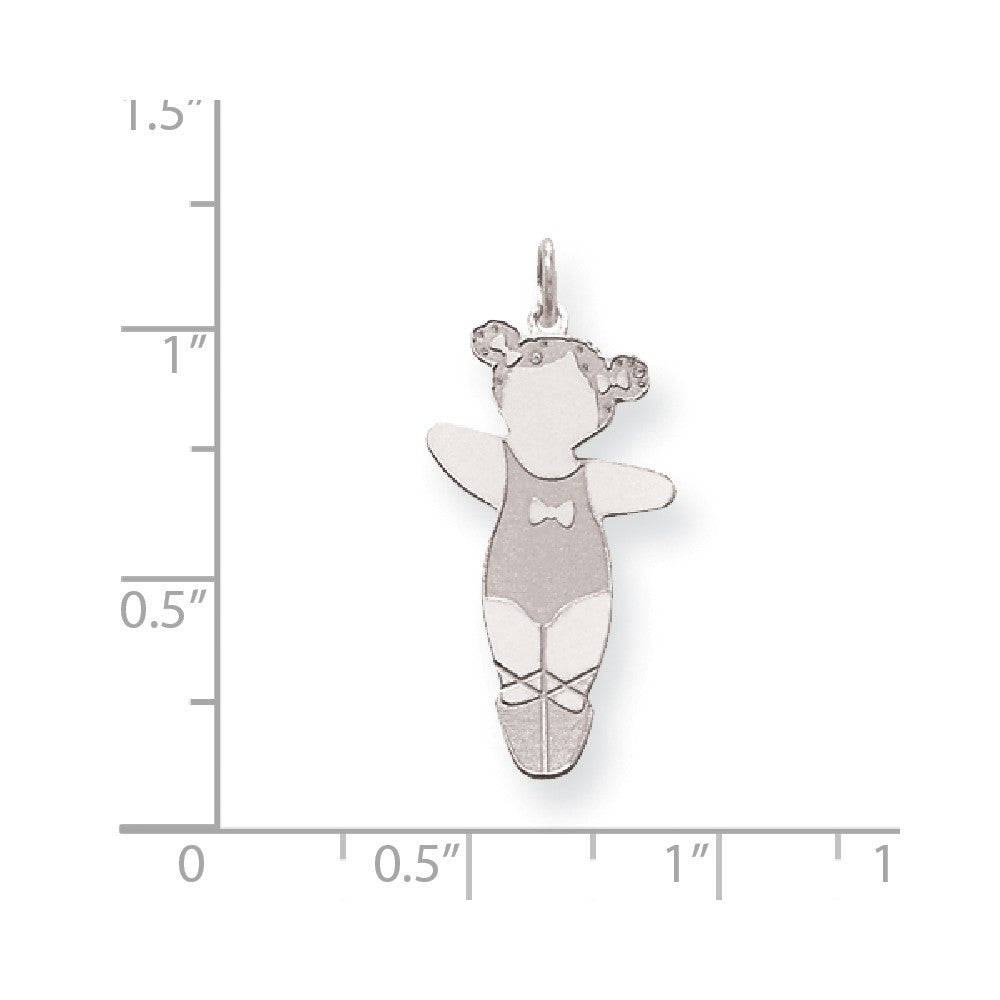 Sterling Silver Prima Ballerina Cuddle Charm Pendant