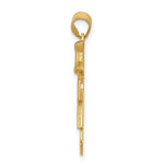 Load image into Gallery viewer, 14K Two-tone Gold Large Girl w/Bow on Right Engravable Charm
