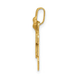 Load image into Gallery viewer, 14K Yellow Gold Solid Boy Facing Right &amp; Girl Facing Left Engravable Charm
