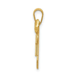 Load image into Gallery viewer, 14K Yellow Gold Solid Double Boys Engravable Charm Pendant
