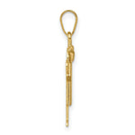 Load image into Gallery viewer, 14K Yellow Gold Solid Engravable Boy with Hat on Right Charm 25mm length
