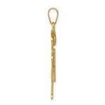 Load image into Gallery viewer, 14K Yellow Gold Solid Engravable Boy with Hat on Right Charm 31mm length
