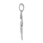 Load image into Gallery viewer, 14K White Gold 0.15-Carat Diamond Boy The Kids Pendant
