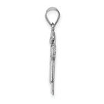 Load image into Gallery viewer, 14K White Gold 0.02-Carat tw 2 Diamond Boy The Kids Pendant
