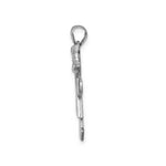 Load image into Gallery viewer, 14K White Gold 0.03-Carat 2 Diamond The Kids Girl with Bow Pendant
