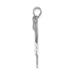 Load image into Gallery viewer, 14K White Gold 0.03-Carat 2 Diamond The Kids Girl with Bow Pendant
