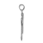 Load image into Gallery viewer, 14K White Gold 0.03-Carat 2 Diamond By with Cap The Kids Pendant
