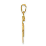 Load image into Gallery viewer, 14K Yellow Gold 0.015-Carat Diamond Boy with Cap The Kids Pendant
