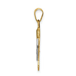 Load image into Gallery viewer, 14K Two-tone Gold 0.015-Carat Diamond Boy with Cap The Kids Pendant
