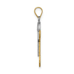 Load image into Gallery viewer, 14K Two-tone Gold 0.03-Carat 2 Diamond Boy with Cap The Kids Pendant
