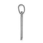 Load image into Gallery viewer, 14K White Gold Solid Satin Chai Charm
