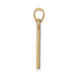 Load image into Gallery viewer, 14K Two-tone Gold Solid Satin Chai Charm
