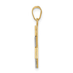 Load image into Gallery viewer, 14K Two-tone Gold Star of David 25mm length
