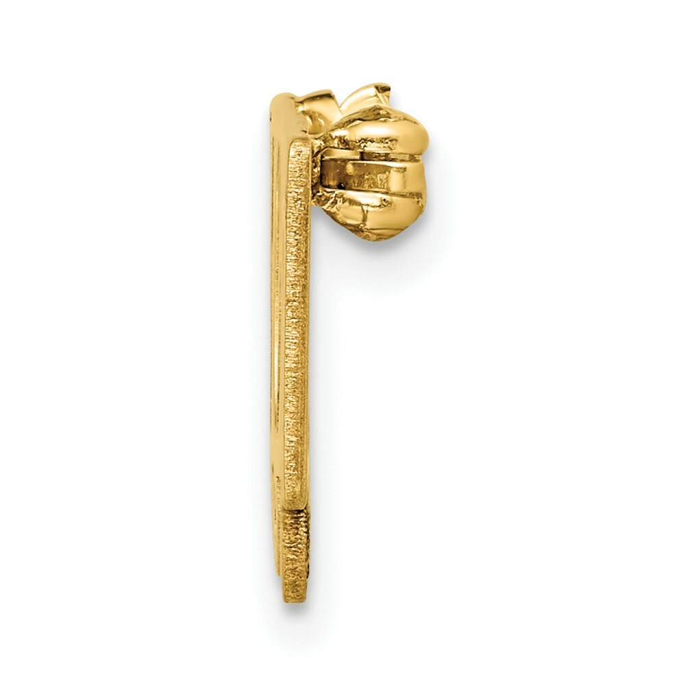 14K Yellow Gold Polished Mom Pin