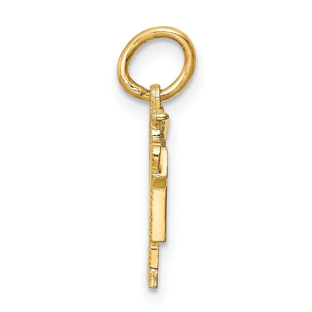 14K Yellow Gold Mini Boy Charm Pendant