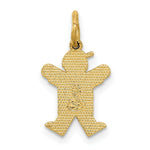 Load image into Gallery viewer, 14K Yellow Gold Mini Boy Charm Pendant
