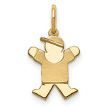 Load image into Gallery viewer, 14K Yellow Gold Mini Boy Charm Pendant
