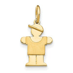 Load image into Gallery viewer, 14K Yellow Gold Mini Boy Charm Pendant

