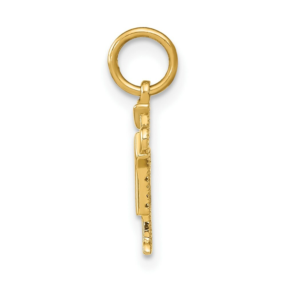 14K Yellow Gold Mini Boy Charm Pendant