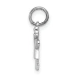 Load image into Gallery viewer, 14K White Gold Mini Girl Charm Pendant
