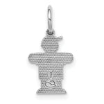 Load image into Gallery viewer, 14K White Gold Mini Boy Charm Pendant
