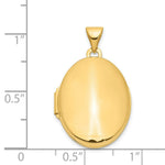Load image into Gallery viewer, 14K Yellow Gold Polished Oval Locket 30x21mm
