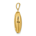 Load image into Gallery viewer, 14K Yellow Gold Floral Locket 24x17mm
