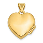 Load image into Gallery viewer, 14K Yellow Gold Scroll Heart Locket 21x15mm
