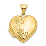 Load image into Gallery viewer, 14K Yellow Gold Domed Heart Locket 21x16mm
