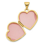 Load image into Gallery viewer, 14K Yellow Gold Domed Heart Locket 21x16mm
