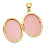 Load image into Gallery viewer, 14K Yellow Gold Scroll Oval Locket 24x17mm
