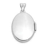 Load image into Gallery viewer, 14K White Gold Domed Oval Locket 29x21mm
