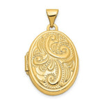 Load image into Gallery viewer, 14K Yellow Gold Domed Oval Locket 29x21mm
